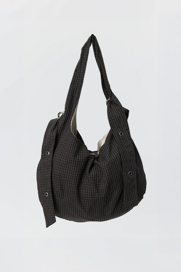 Sportivo Store Eyelet Shoulder Bag Dark Linen Check