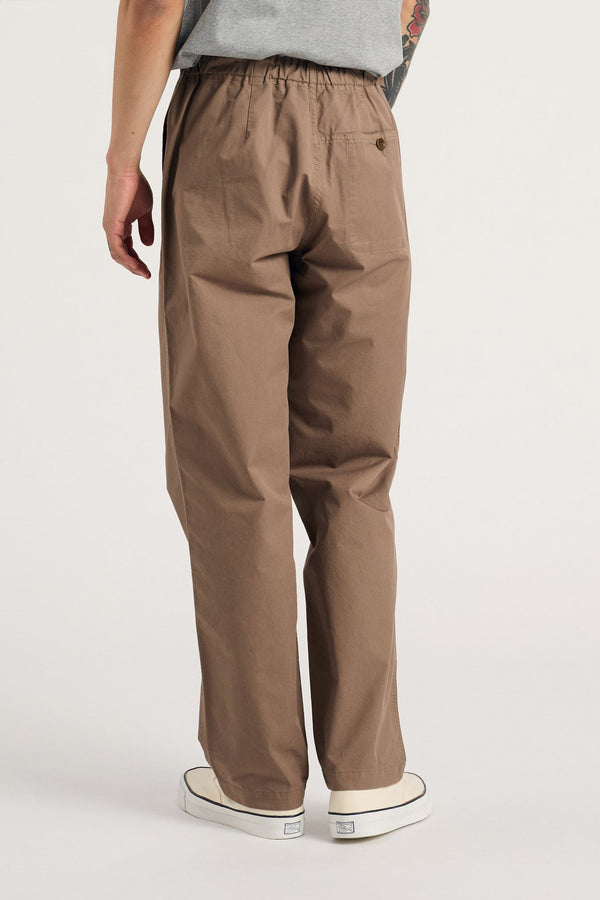 Sportivo Store Ezra Regular Mineral Dyed Fine Twill Trousers Walnut