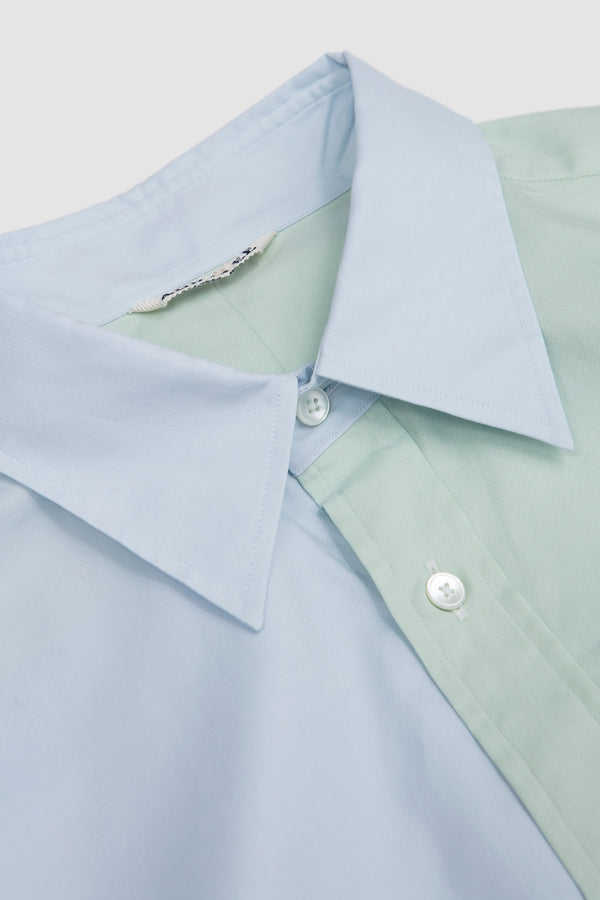Sportivo Store Finx Ox Chambray Shirt Pale Green X Blue