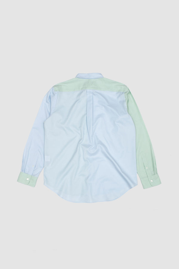 Sportivo Store Finx Ox Chambray Shirt Pale Green X Blue