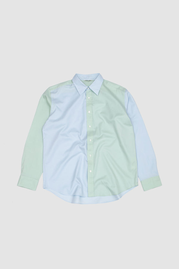 sportivo store Finx Ox Chambray Shirt Pale Green x Blue