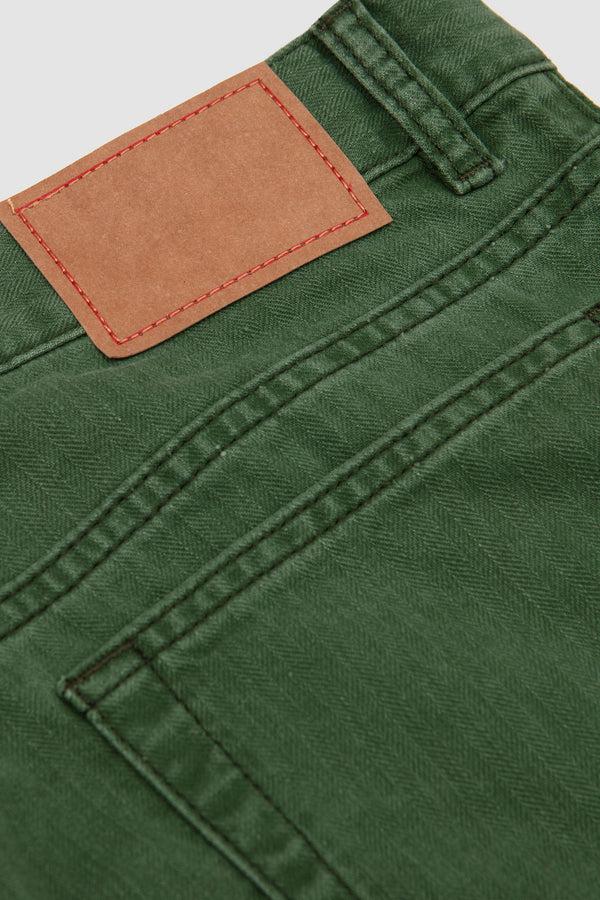 Sportivo Store Genua Jeans Chevron Green Herringbone