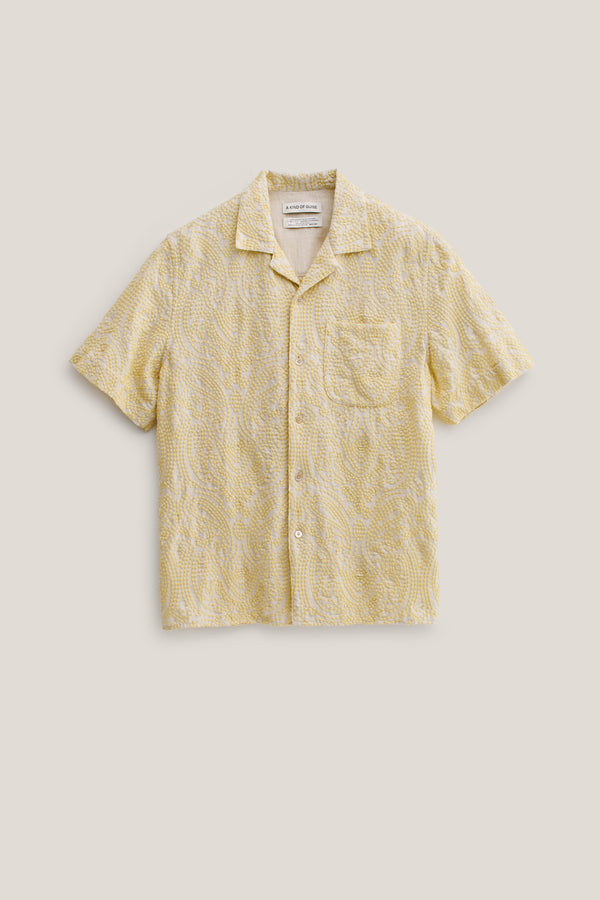 Sportivo Store Gioia Shirt Lemon Paisley Embroidery