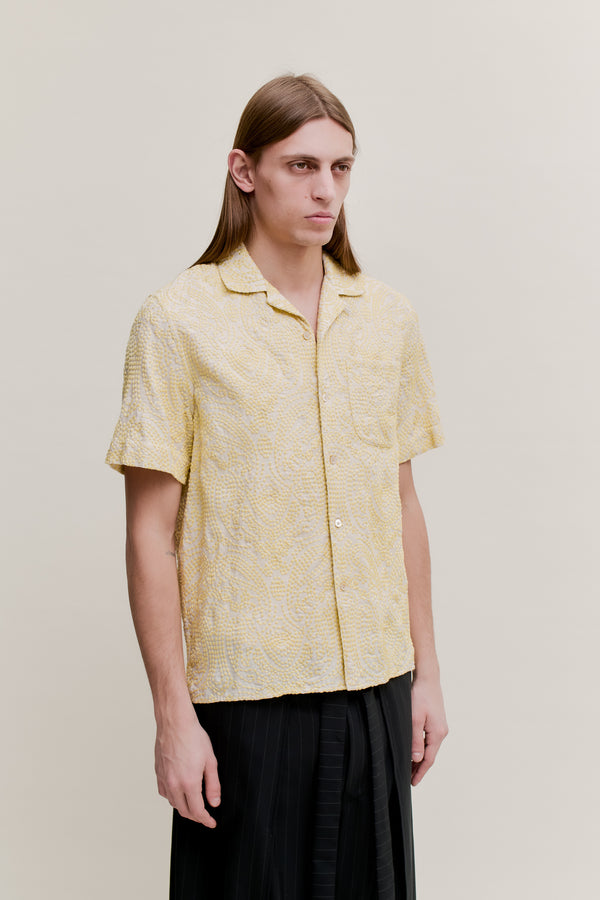 Sportivo Store Gioia Shirt Lemon Paisley Embroidery