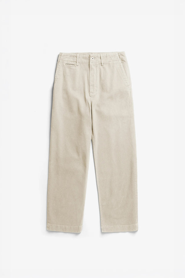 Sportivo Store Hengifoss High Waist Heavy Twill Trouser Natural Ecru