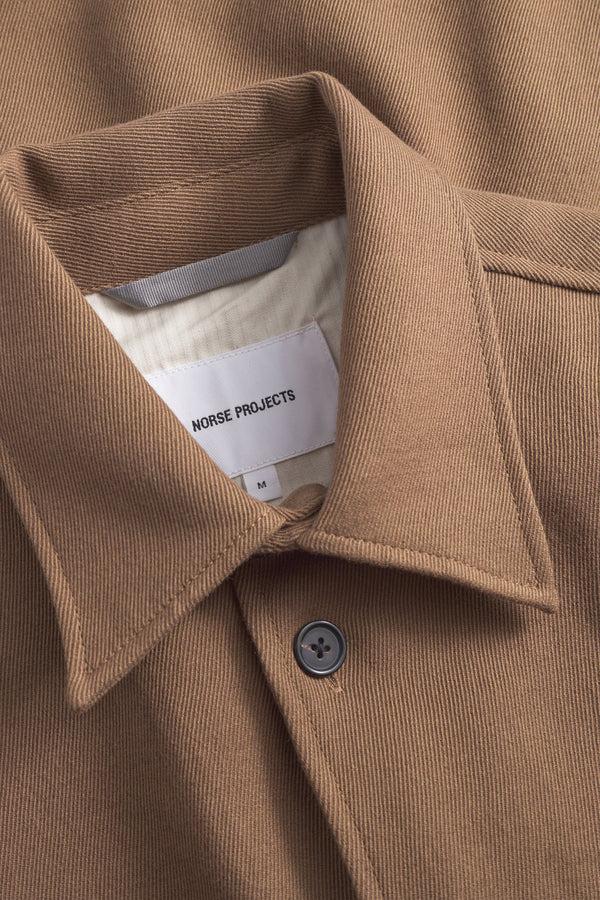 Sportivo Store Hjalmer Cavalry Cotton Wool Over Shirt Oak