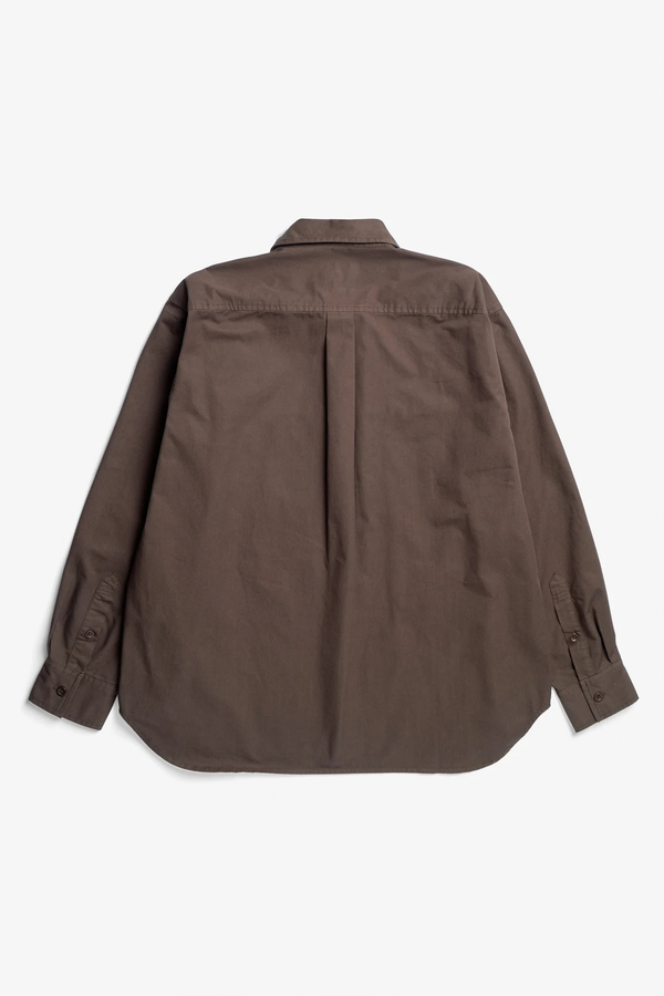 Sportivo Store Julius Mineral Dyed Oversize Shirt Espresso