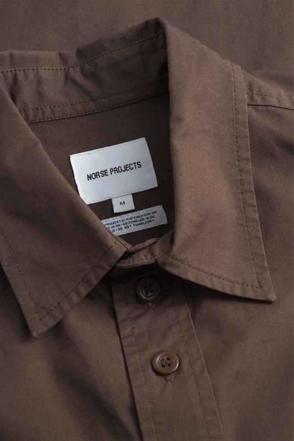Sportivo Store Julius Mineral Dyed Oversize Shirt Espresso