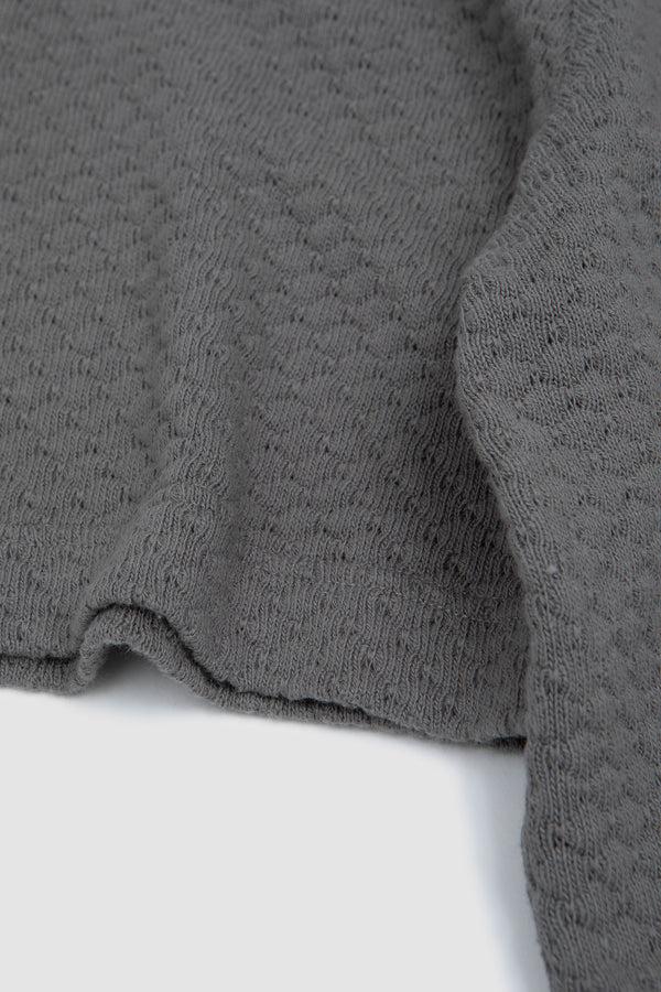 Sportivo Store Kai SS Textured Cotton Polo Iron Grey