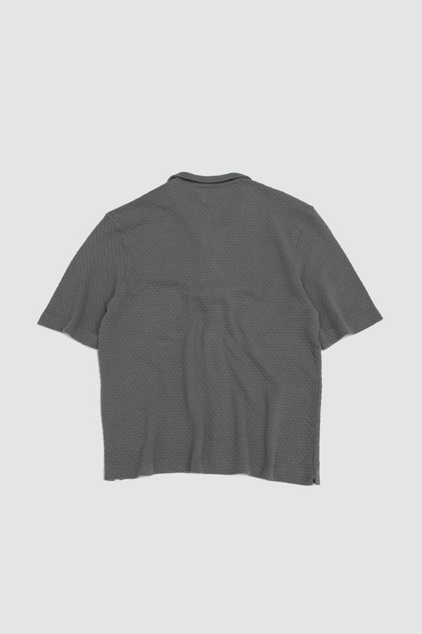 Sportivo Store Kai SS Textured Cotton Polo Iron Grey