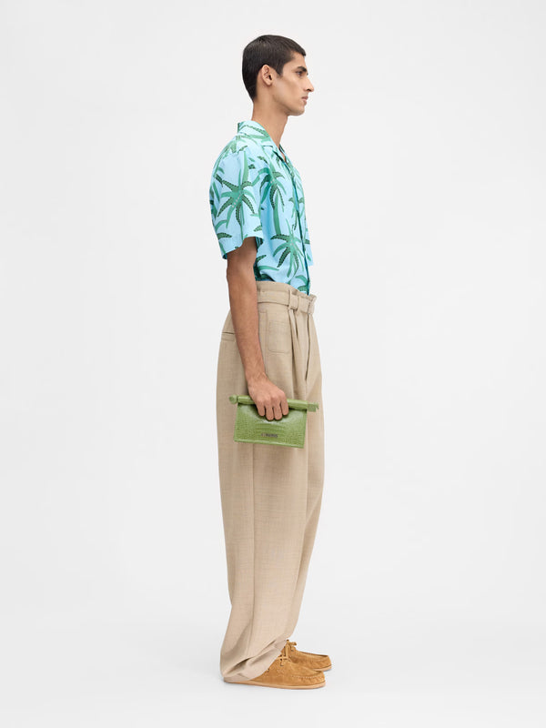 Sportivo Store Le Chemise Jean Print Palmtrees Star Blue/ Green