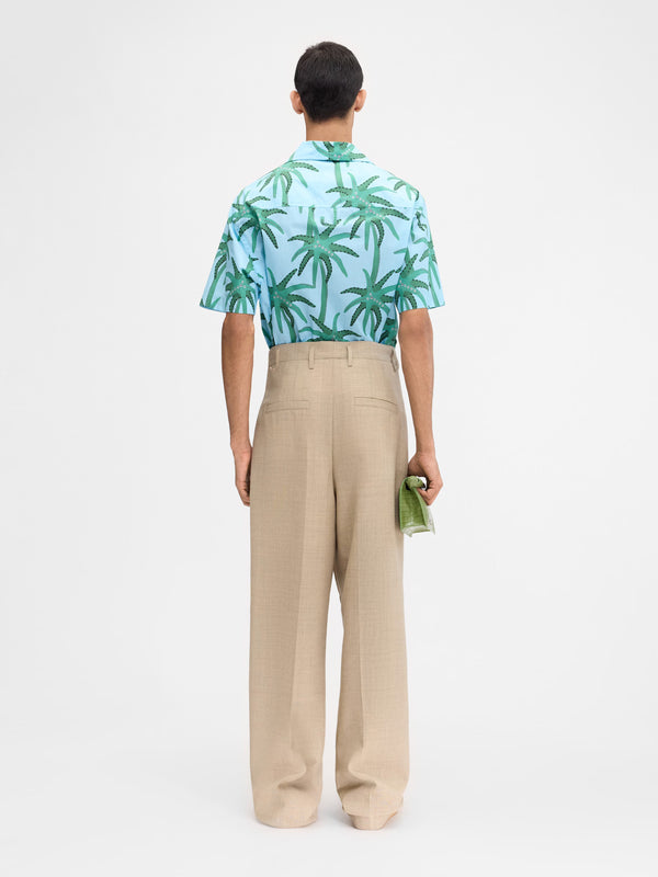 Sportivo Store Le Chemise Jean Print Palmtrees Star Blue/ Green