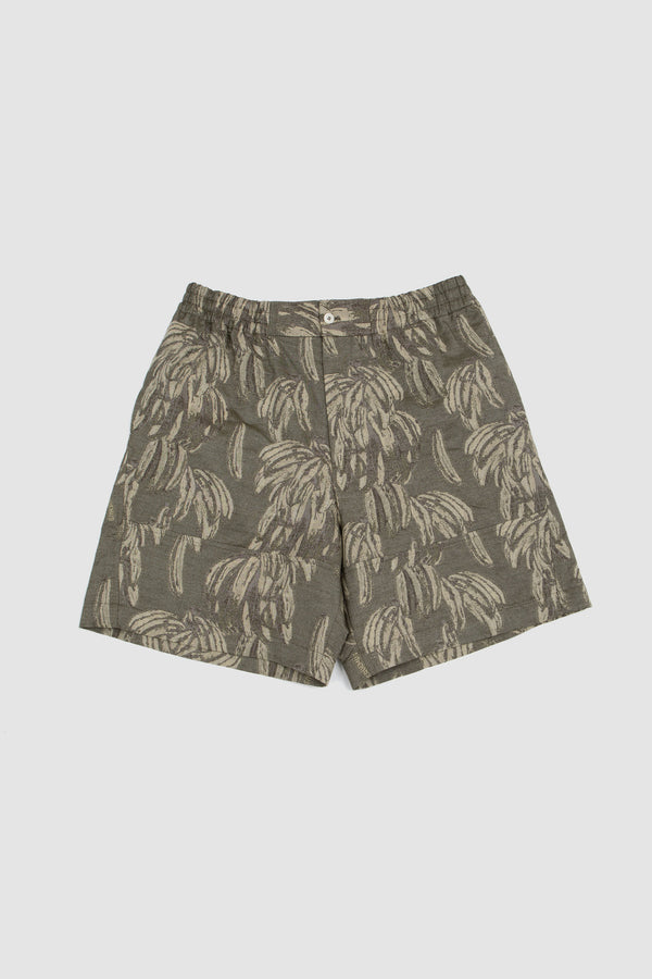 sportivo store Le Short Aloe Jacquard Banane Logo Khaki