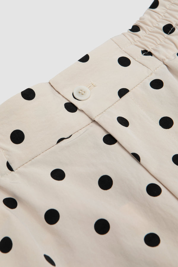 Sportivo Store Le Short Aloe Print Dots Logo Off White