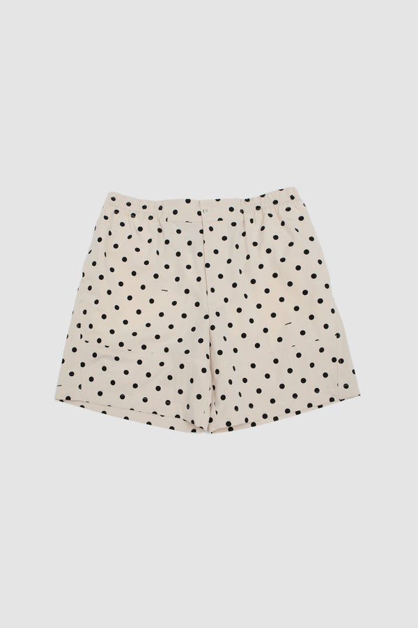 sportivo store Le Short Aloe Print Dots Logo Off White