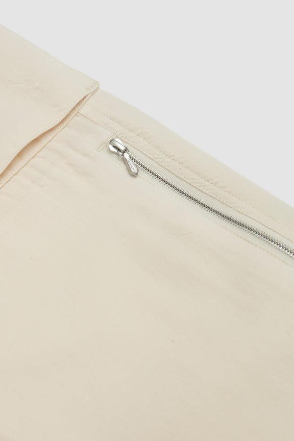 Sportivo Store Light Cotton Wool Viyella Cargo Pants Ivory White