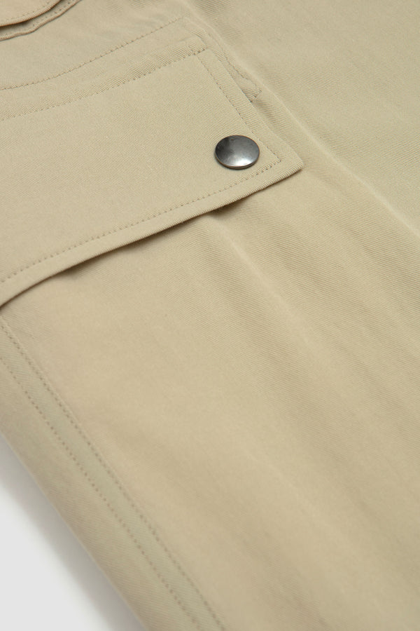 Sportivo Store Light Cotton Wool Viyella Cargo Pants Light Khaki