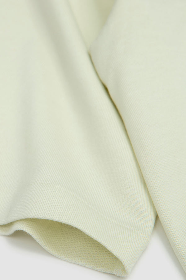 Sportivo Store Luster Plaiting Boat Neck Tee Ivory Pistachio