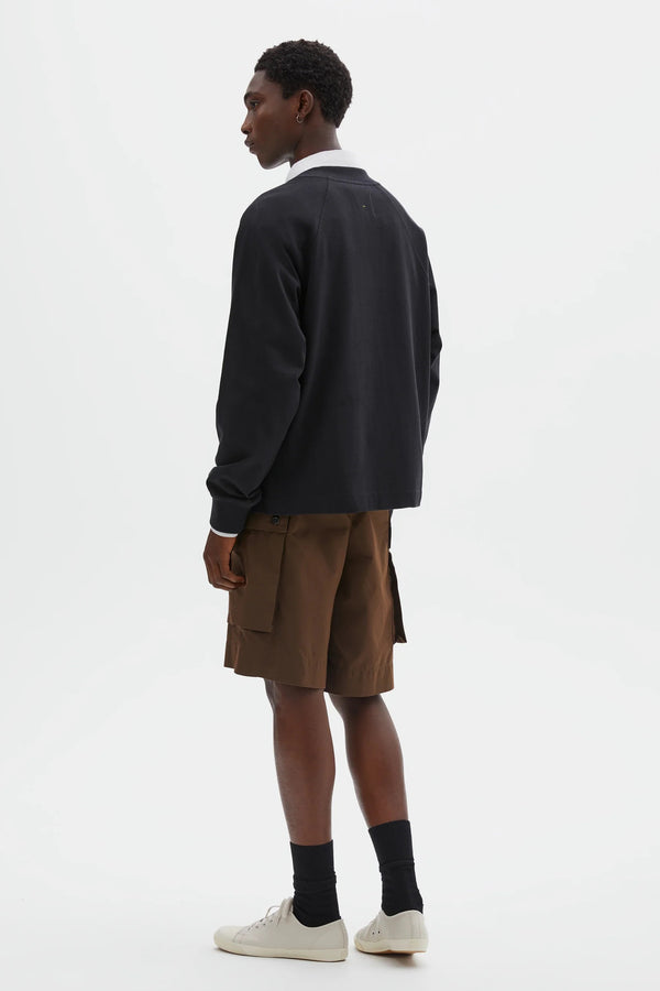 Sportivo Store Mock Neck T-Shirt Dry Cotton Jersey Black