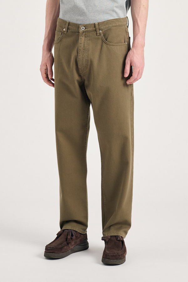 sportivo store Mogens Relaxed 5 Pocket Heavy Twill Pants Olive Night