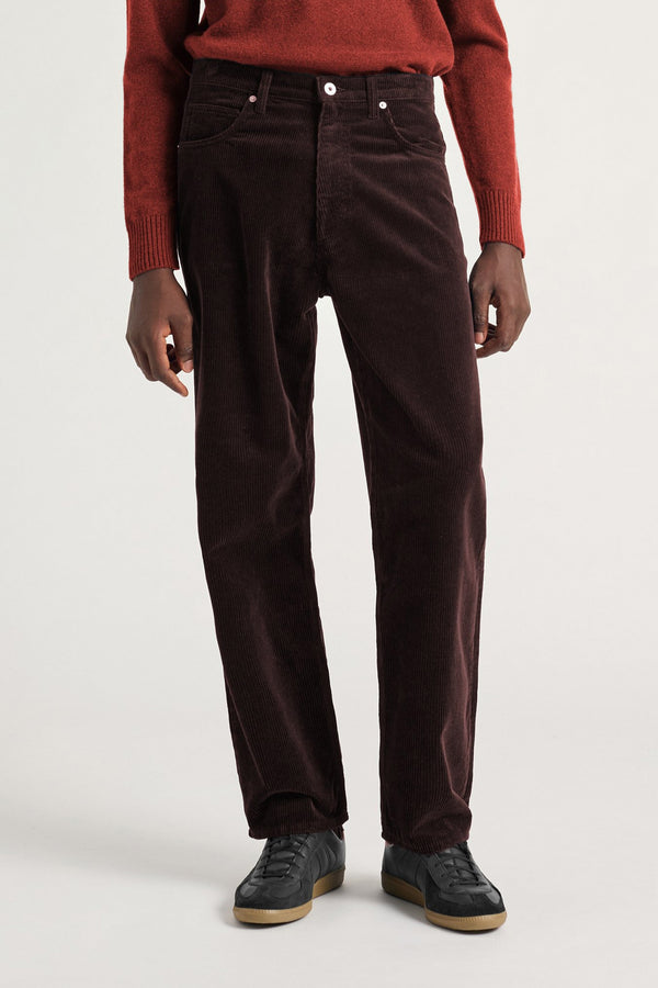 Sportivo Store Mogens Relaxed 5 Pocket Wide Wale Corduroy Espresso