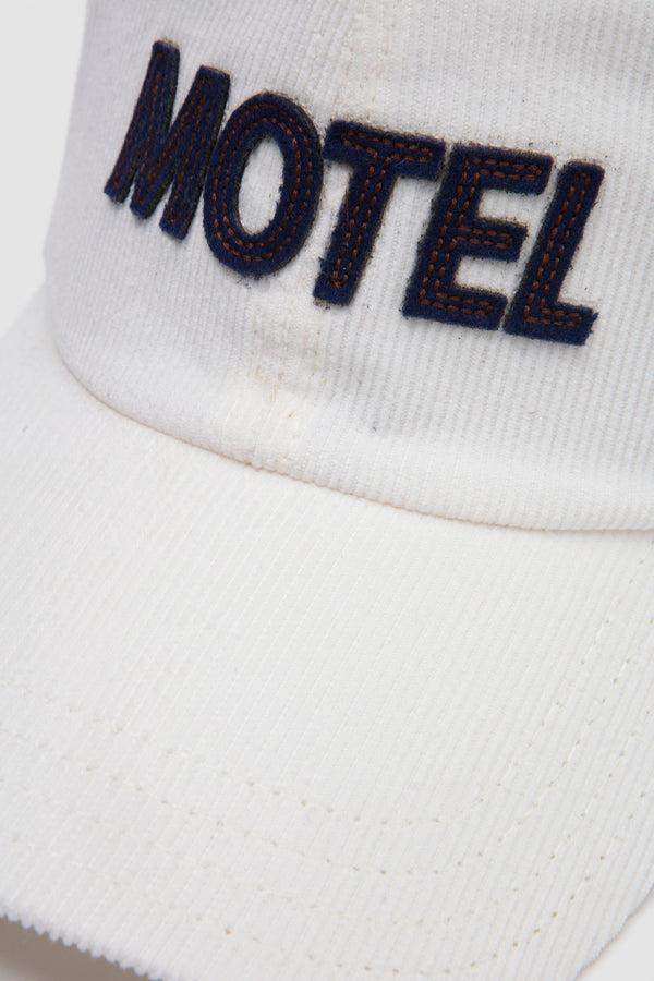 Sportivo Store Motel Cotton Corduroy Baseball Cap Ecru