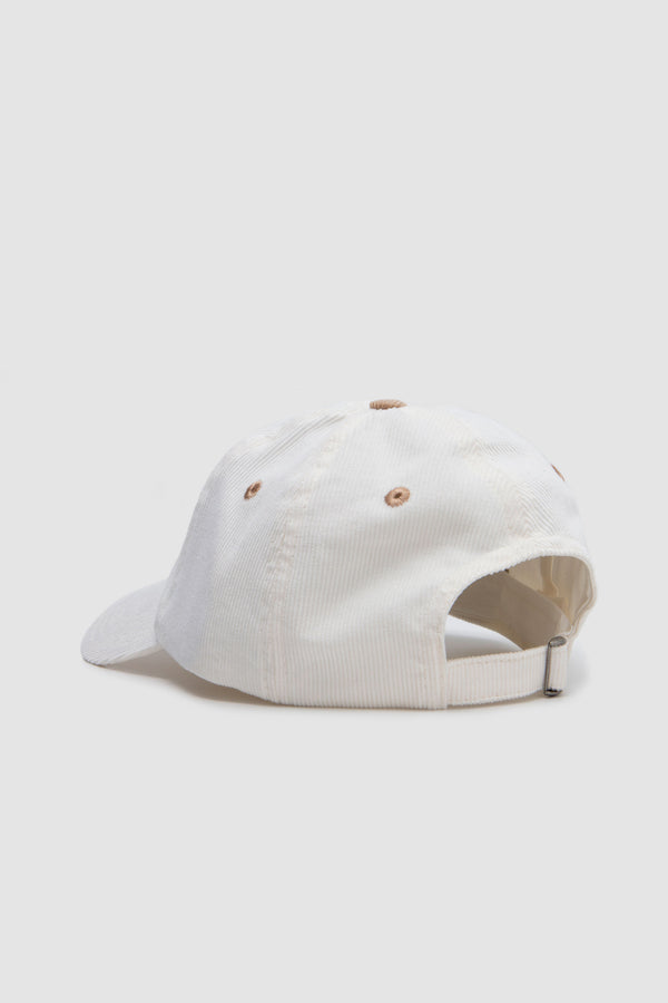 Sportivo Store Motel Cotton Corduroy Baseball Cap Ecru