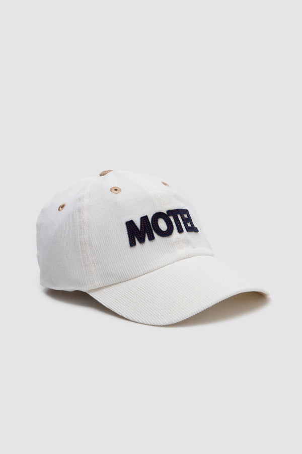 sportivo store Motel Cotton Corduroy Baseball Cap Ecru
