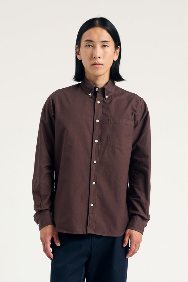 sportivo store Norse Standard Oxford BD Shirt Seal Brown