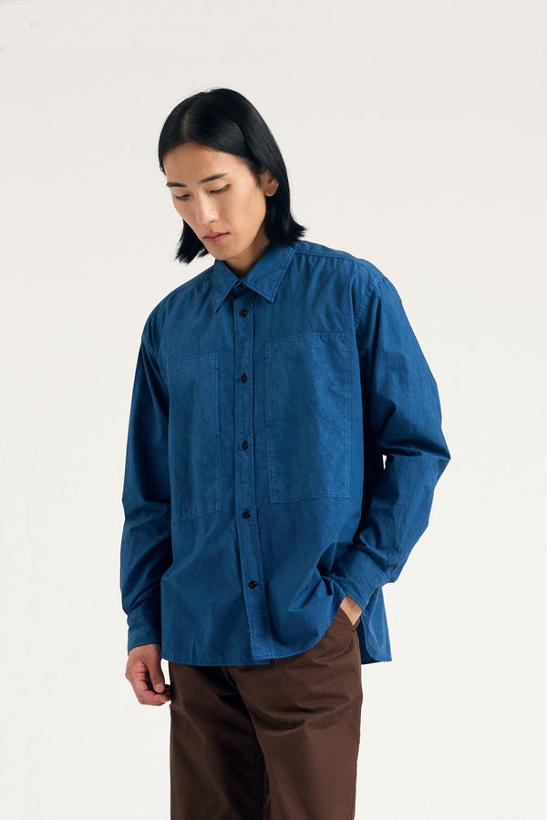 sportivo store Ole Fatigue Cotton Tencel Shirt Estate Blue