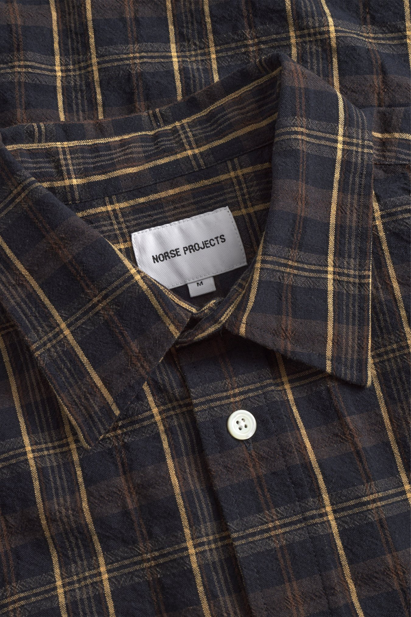 Sportivo Store Ole Oversized Wool Check Shirt Dark Navy Check