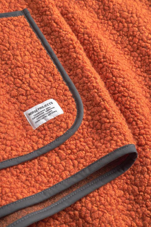 Sportivo Store Otto Sherpa Wool Fleece Jacket Golden Orange