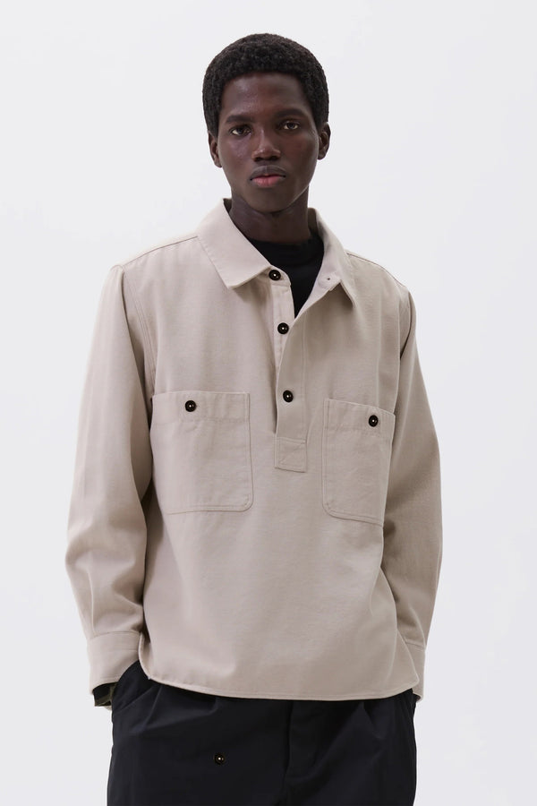 sportivo store Overhead Shirt Cotton Wool Drill Bone
