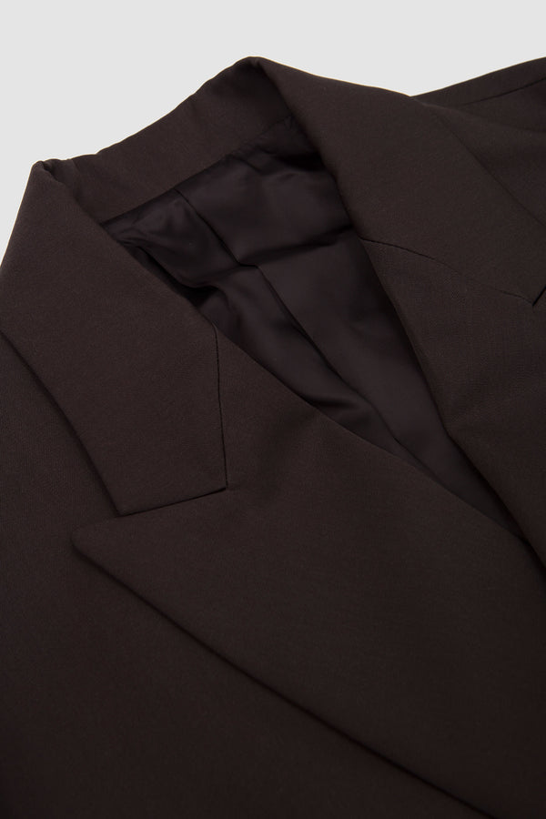 Sportivo Store Oversized Double Breasted Jacket Grey Khaki