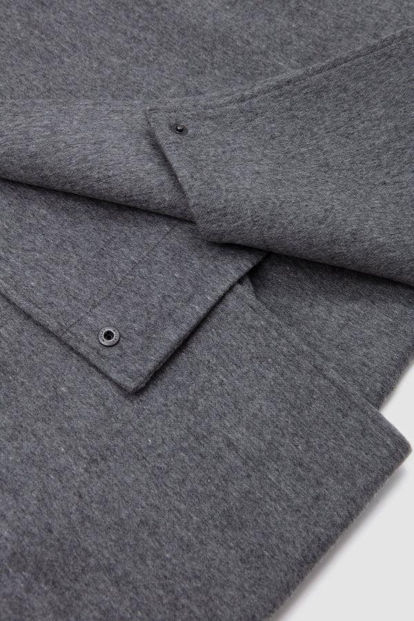 Sportivo Store Oversized Layered Combination Coat Grey