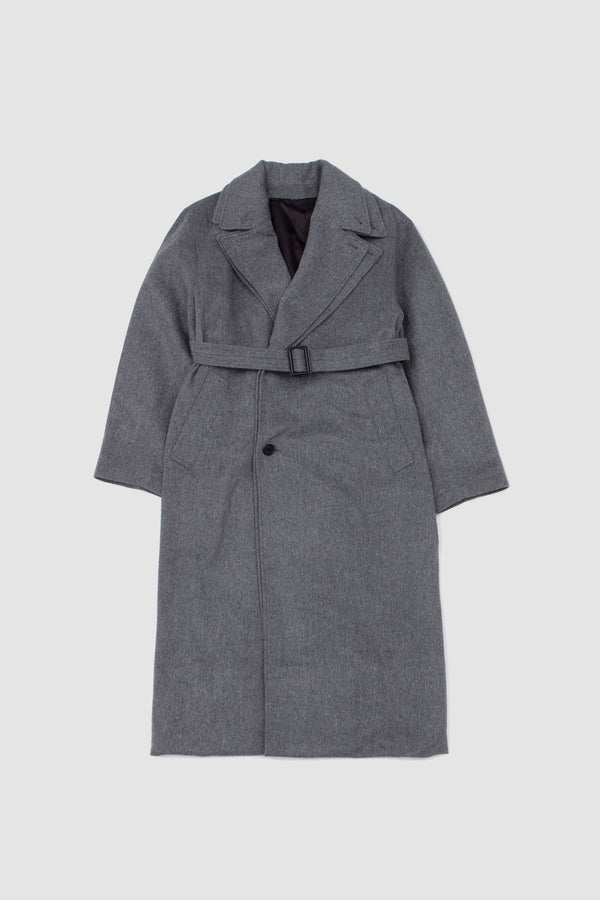 sportivo store Oversized Layered Combination Coat Grey