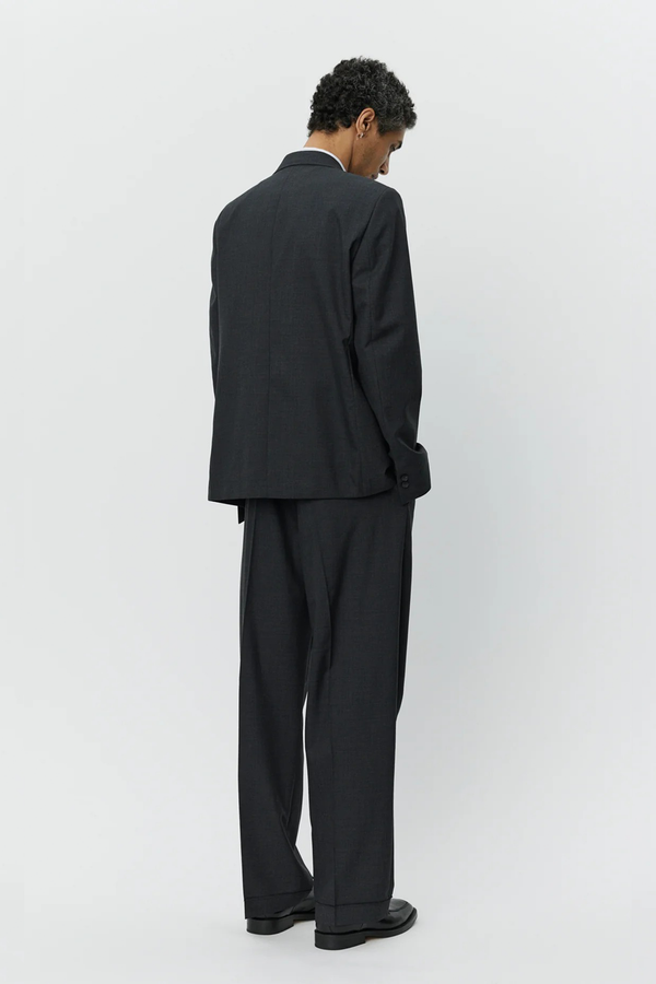 Sportivo Store Patch Pocket Blazer Grey Worsted Wool