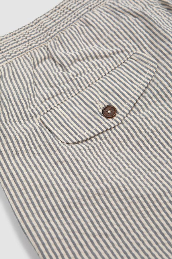 Sportivo Store Pleated Track Derby Stripe Short Grey