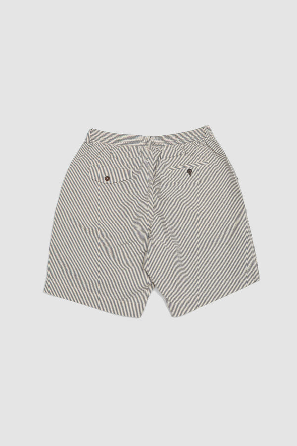 Sportivo Store Pleated Track Derby Stripe Short Grey