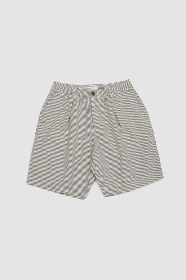 sportivo store Pleated Track Derby Stripe Short Grey