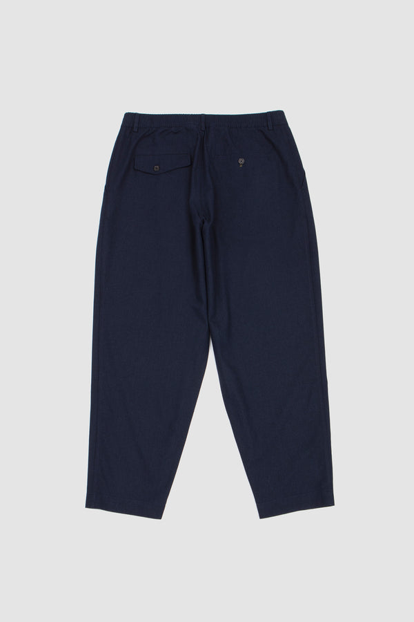 Sportivo Store Pleated Track Pant Valencia Cotton Navy