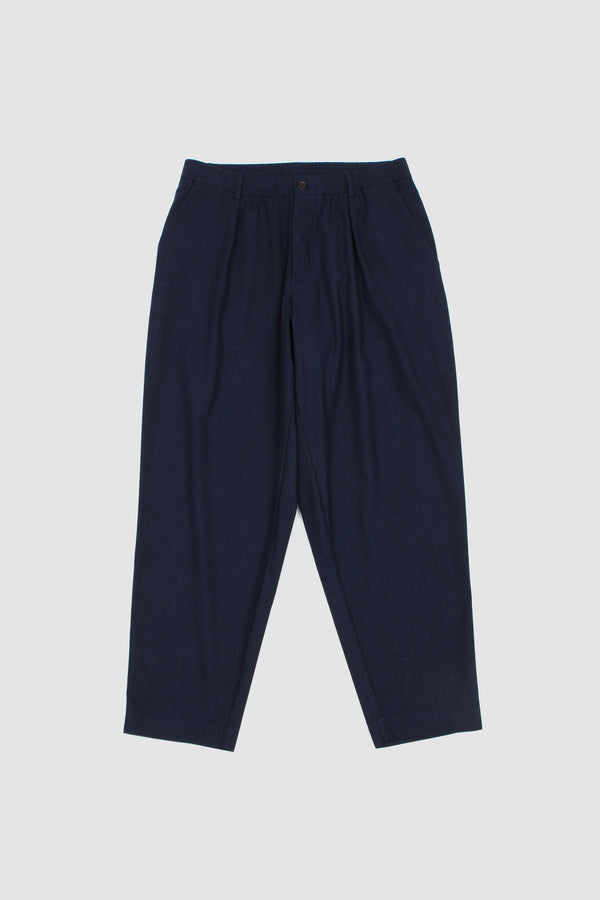 sportivo store Pleated Track Pant Valencia Cotton Navy