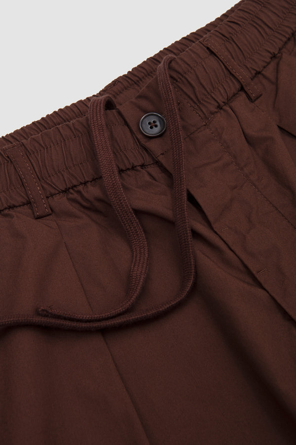 Sportivo Store Pleated Track Short Peached Poplin Brown