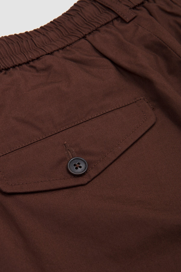 Sportivo Store Pleated Track Short Peached Poplin Brown