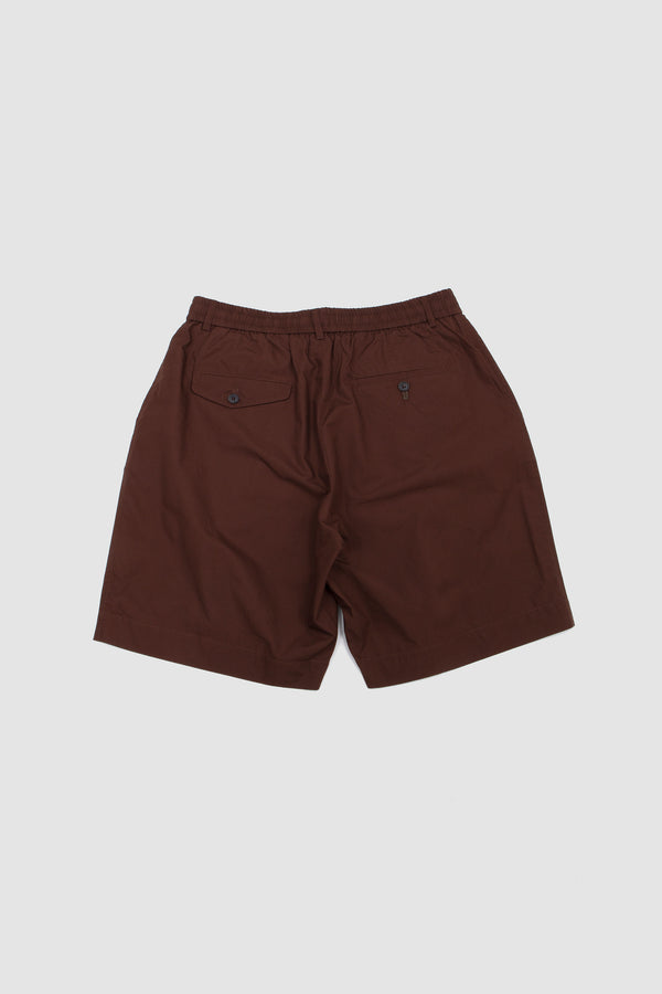 Sportivo Store Pleated Track Short Peached Poplin Brown
