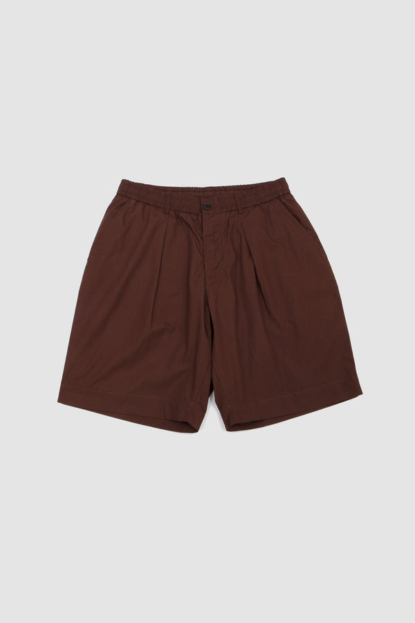 sportivo store Pleated Track Short Peached Poplin Brown