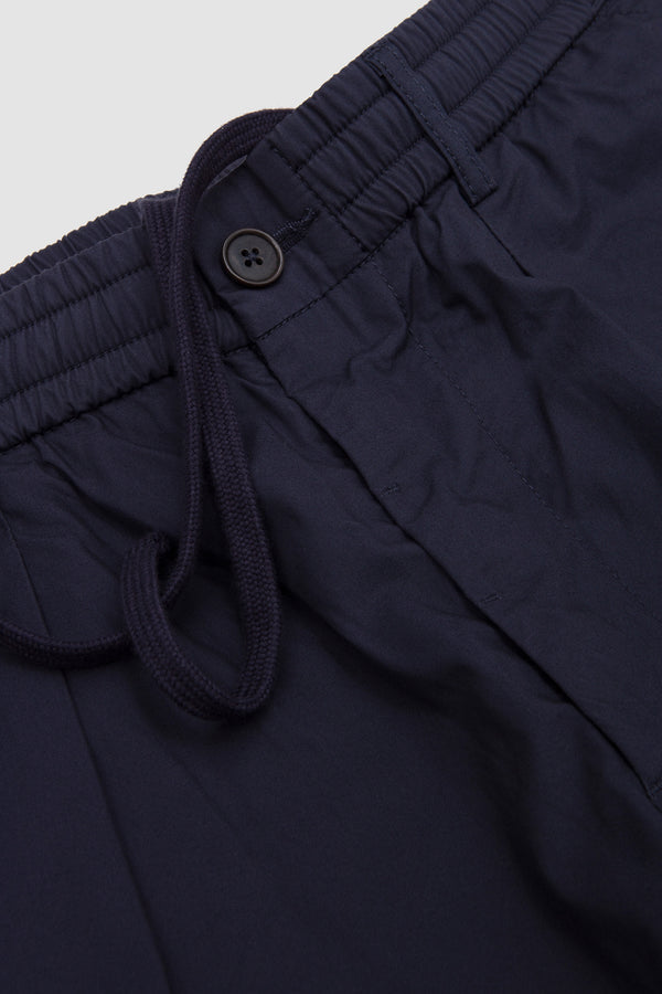 Sportivo Store Pleated Track Short Peached Poplin Navy