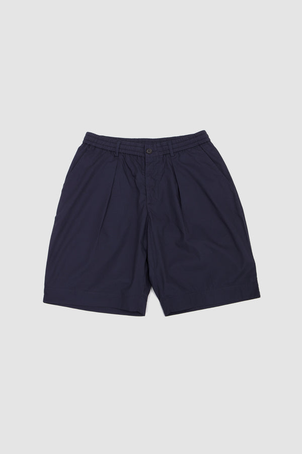 sportivo store Pleated Track Short Peached Poplin Navy