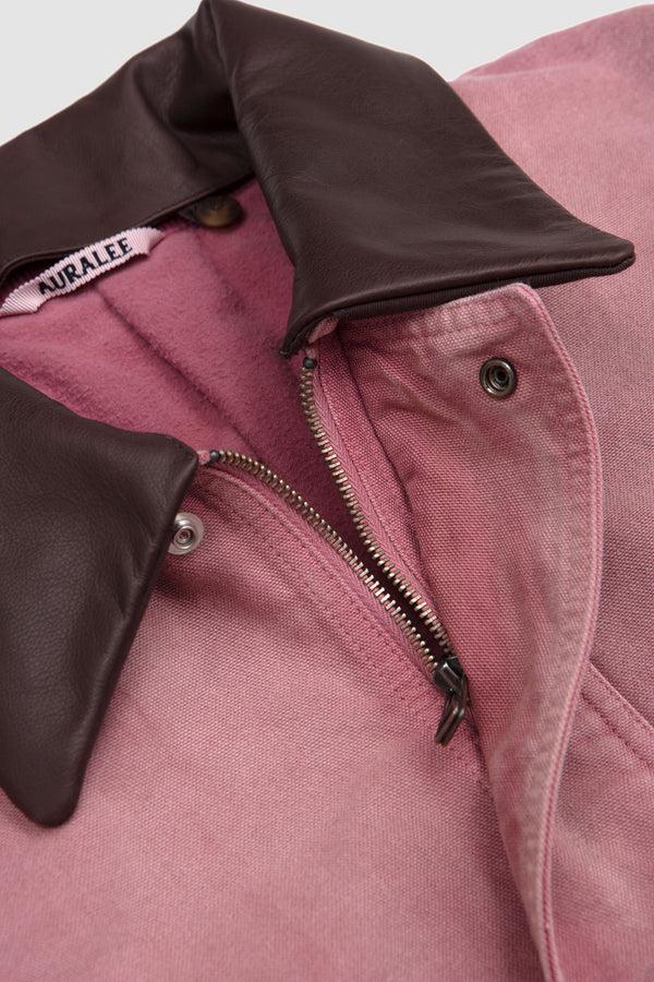 Sportivo Store Product Dyed Cotton Duck Blouson Faded Burgundy