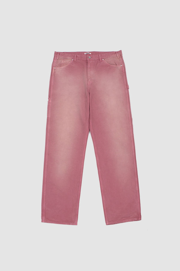 sportivo store Product Dyed Organic Cotton Duck Painter Pants Faded Burgundy